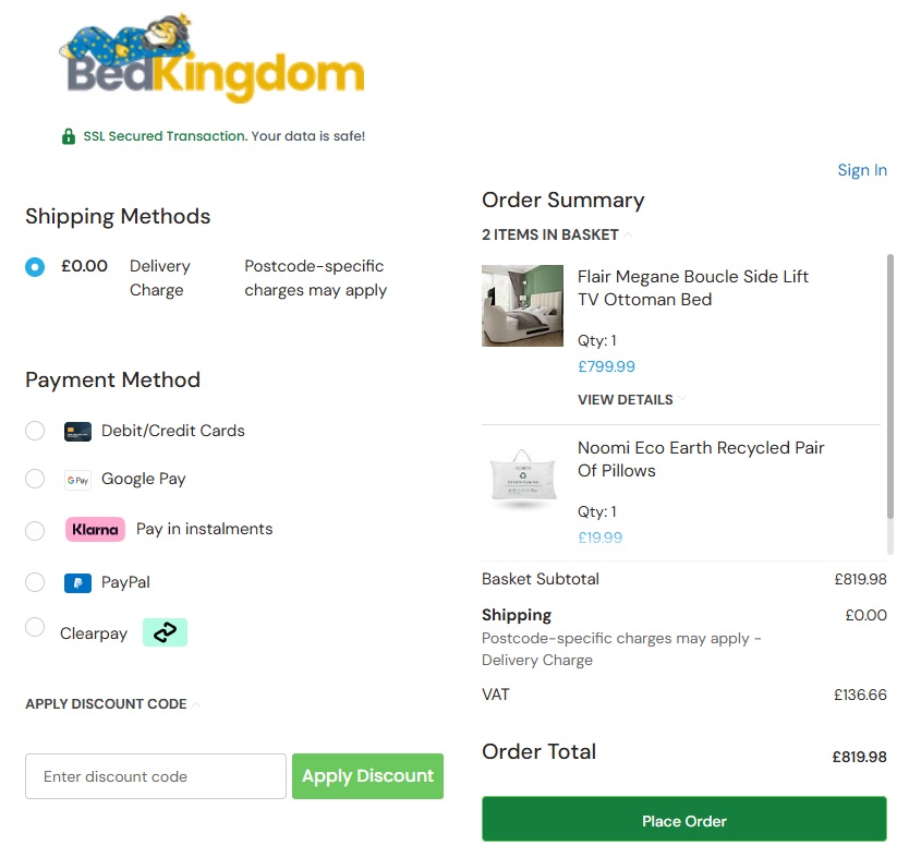 Bed Kingdom Coupon Code