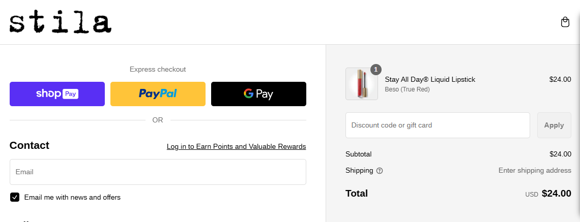 Stila Cosmetics Voucher Code