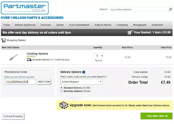 Partmaster Discount Code