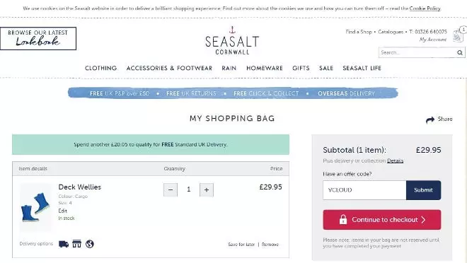 Seasalt Cornwall offers