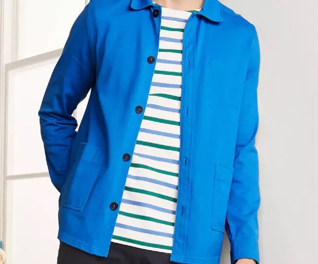 Boden Jersey Shirt Jacket