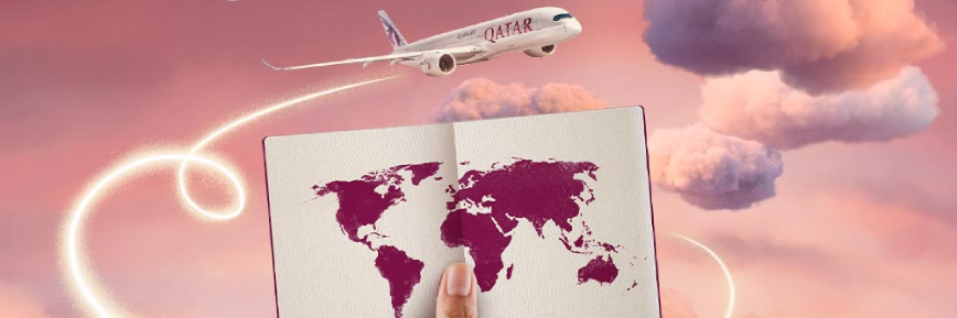 On-Board WiFi buchen & mit dem Qatar Airways Promo Code in der Luft surfen