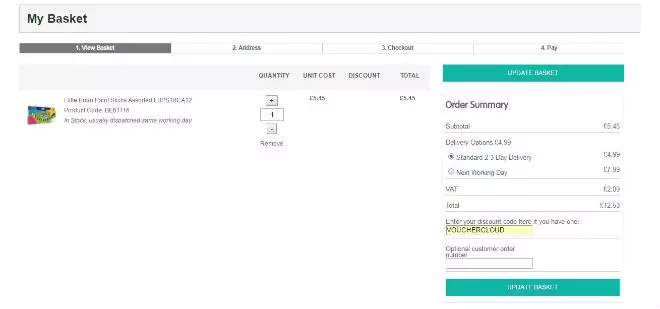 Office Stationery voucher window