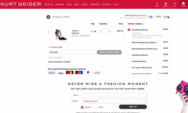 Kurt Geiger promo code