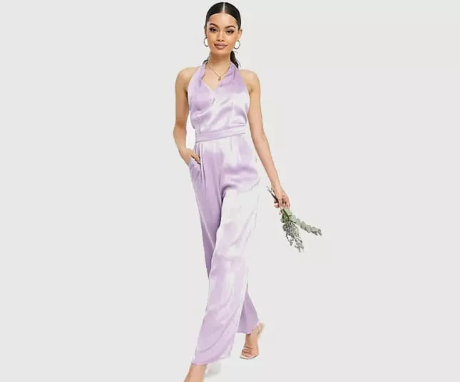 Summer wedding guest lilac jumpsuit ASOS vouchercloud