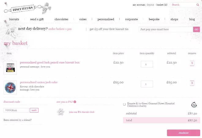 Biscuiteers voucher code