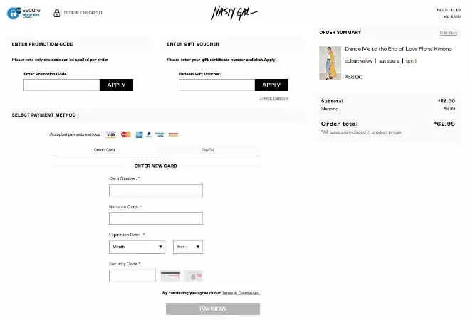 Nasty Gal promo code