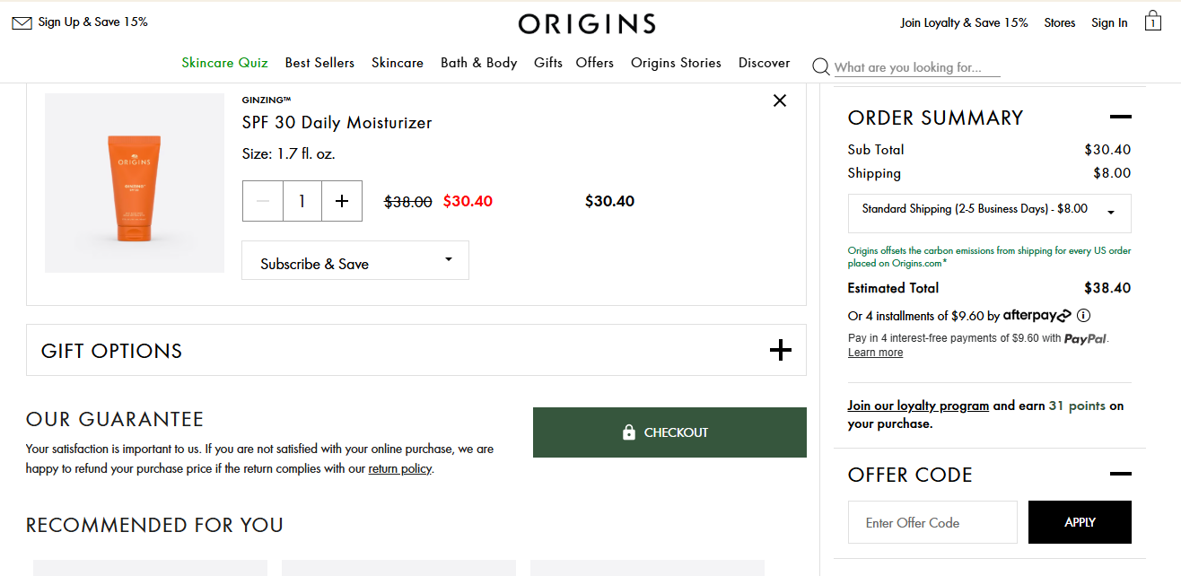 Origins Coupon Code