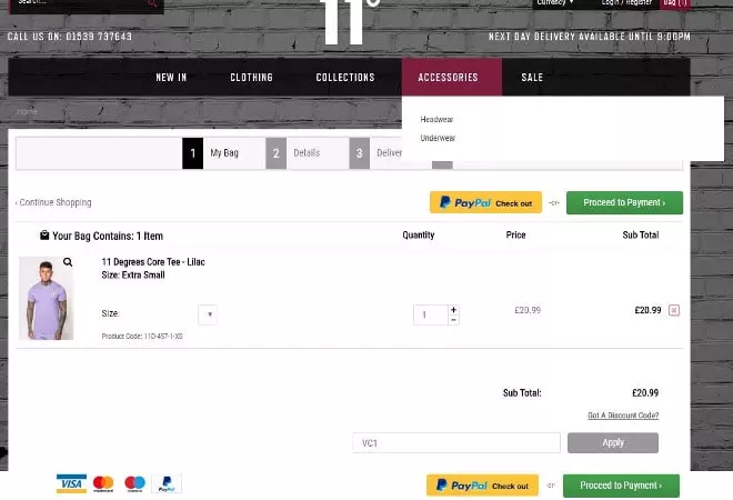 11 Degrees discount codes