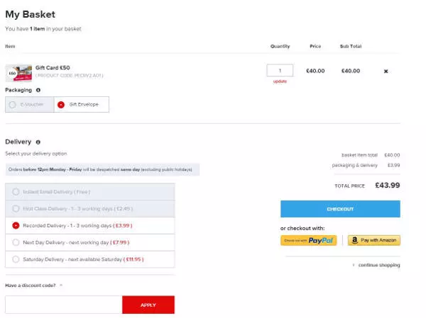 Virgin Experience Days promo code