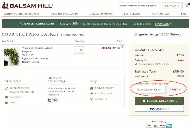 Balsam Hill Discount Code