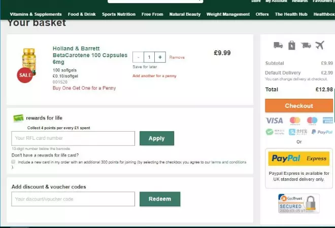 Holland & Barrett VC UK