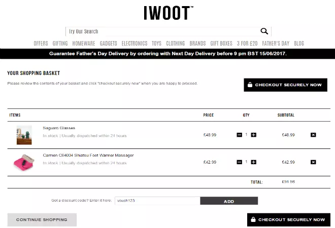 IWOOT discount code