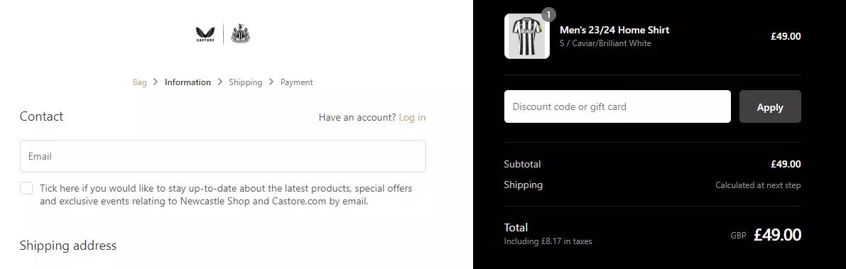 NUFC Voucher Code