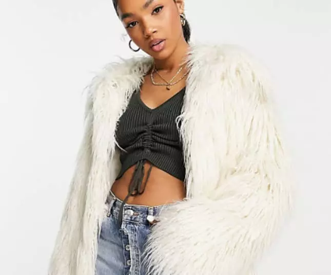 ASOS faux fur coat women's winter coats vouchercloud