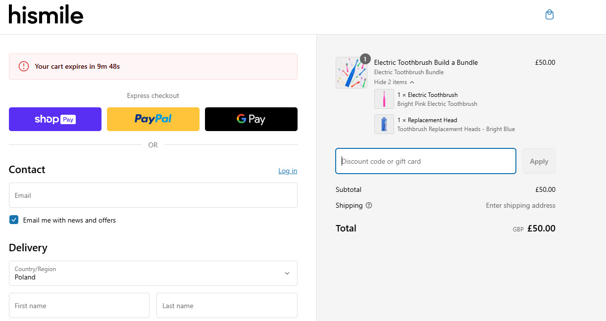 HiSmile Discount Code