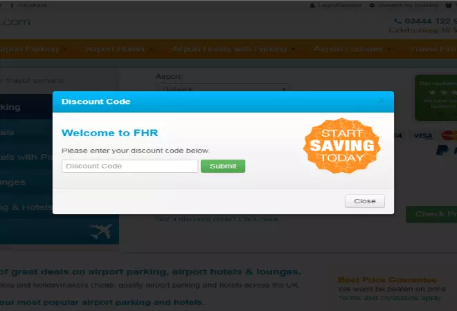 Book FHR discount code