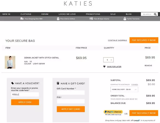 Katies Voucher Code