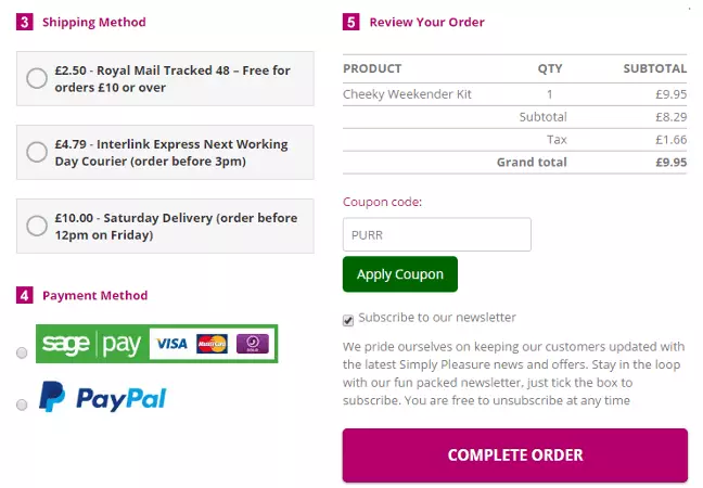 simply pleasure discount code