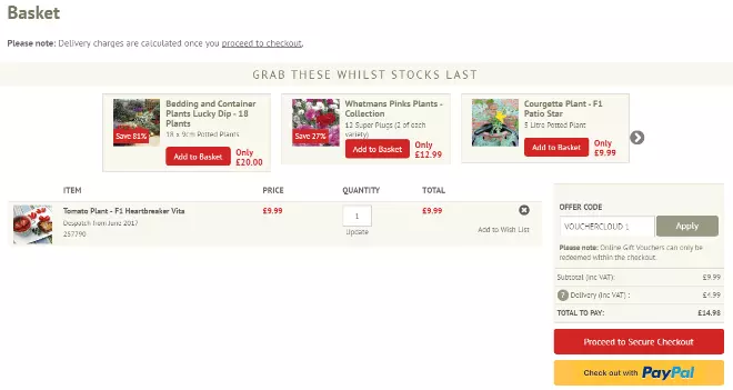 suttons seeds offer code