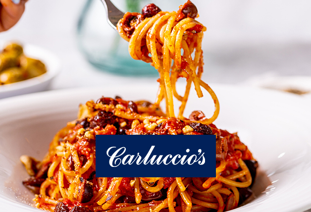 [Tastecard] 2 for 1 Meals or 25% Off Your Bill with Tastecard Membership at Carluccio's