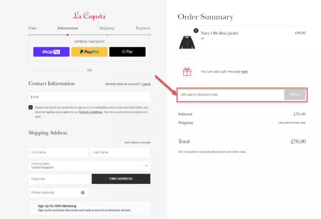 La Coqueta Discount Code