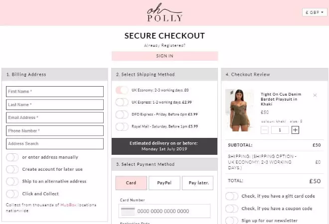 Oh Polly VC UK promo code