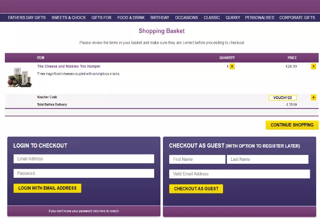 FunkyHampers voucher code