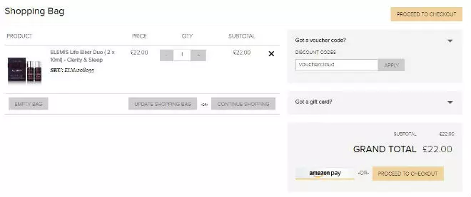Gorgeous Shop voucher window