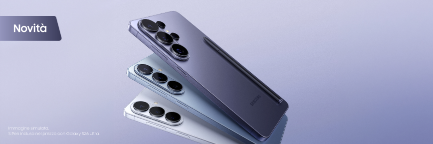 Per te subito 100€ di sconto con questo coupon Samsung sul nuovo Galaxy S26 | S26+ | S26 Ultra