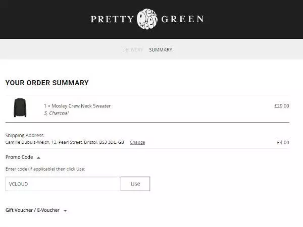 Pretty Green discount code