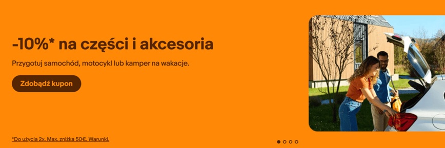 10% Rabatu na Części i Akcesoria Samochodowe w eBay