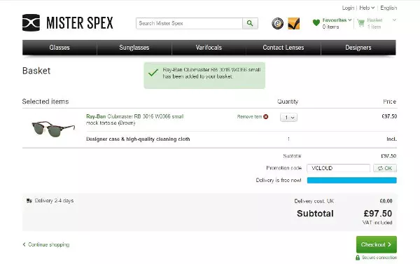 Mister Spex promo code