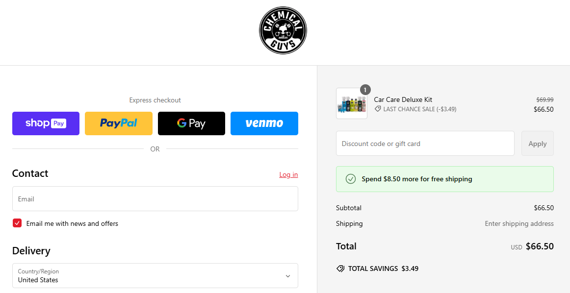 Chemical Guys Coupon