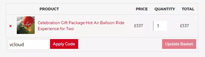 virgin balloon rides discount code