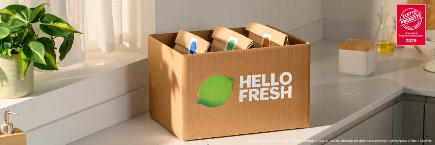 HelloFresh coupon ESCLUSIVO per la consegna GRATIS
