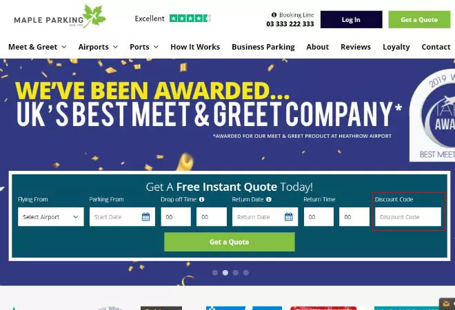 Maple Parking Discount Code
