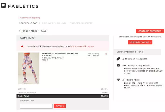 Fabletics promo code