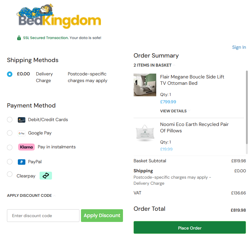 Bed Kingdom Coupon Code