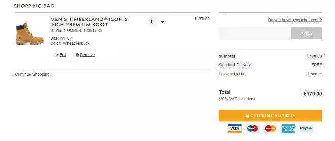 Timberland Promo Code