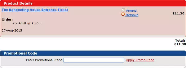 Discount London promo code
