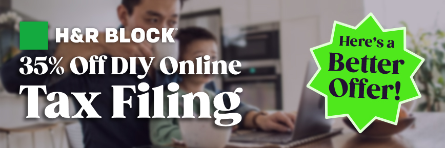 35% Off DIY Online Tax Filing with H&R Block