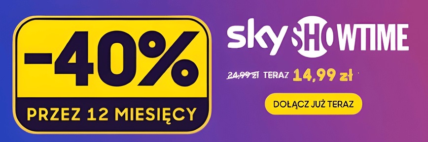 Do -40% na Plan Podstawowy w SkyShowtime