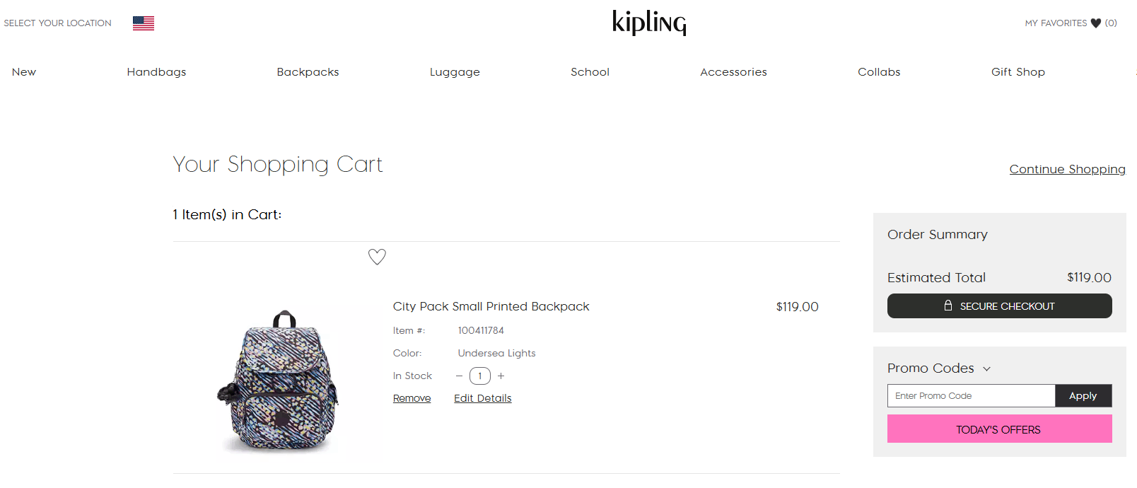 Kipling Discount Code