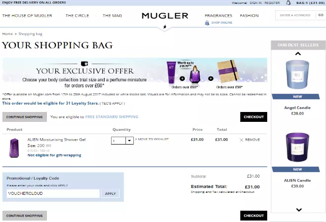 Thierry Mugler discount code