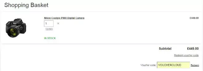 Jessops voucher window
